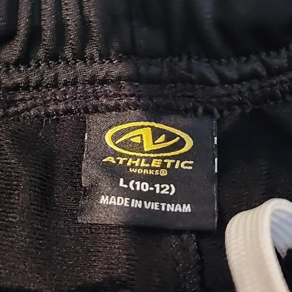 Athletic Works Black and Gray Kids Joggers.  Large 10/12 - Picture 2 of 6